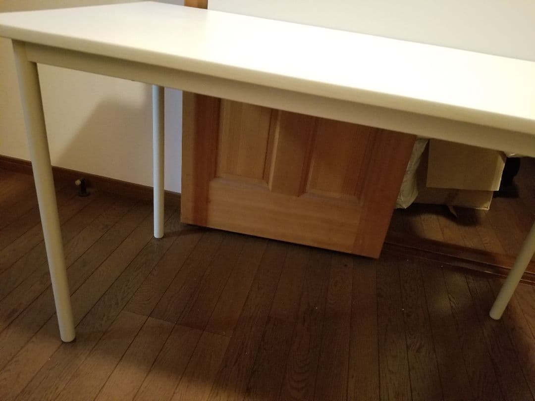 《希少‼️廃盤品》無印良品 マグネットボード付デスク 120×60 　ホワイト