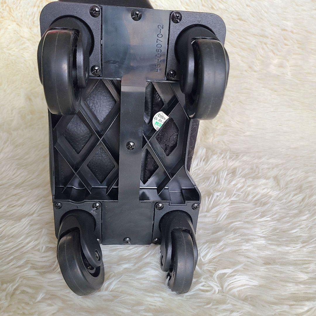 美品【スワニー】キャリーバッグ Sサイズ レース柄 ブラックラメ　MA-0027