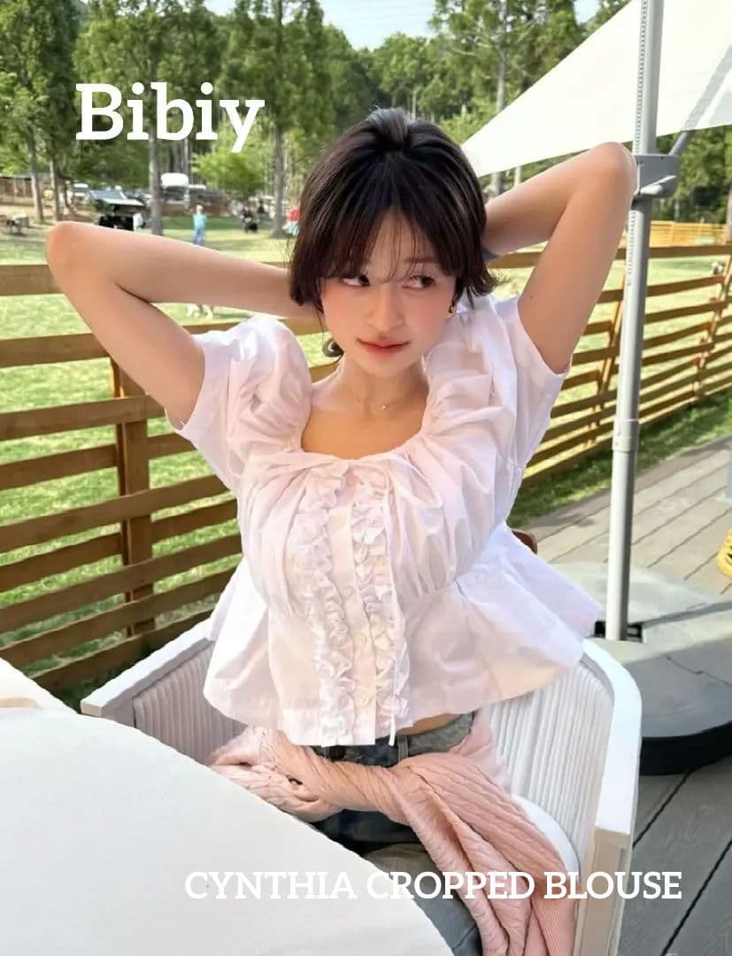 【正規品】 Bibiy CYNTHIA CROPPED BLOUSE