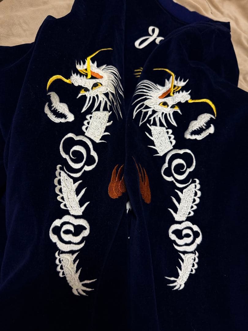 未使用近 90s vintage Japan 別珍 虎 龍 日本限定 スカジャン