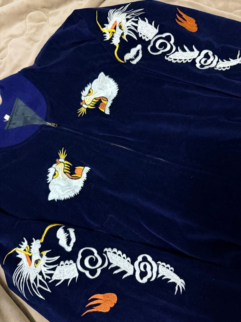 未使用近 90s vintage Japan 別珍 虎 龍 日本限定 スカジャン