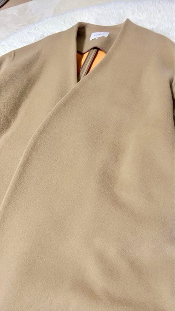 人気❣️出品1/31まで　エンフォルド　ノーカラーコート　ダブルフェイス　38