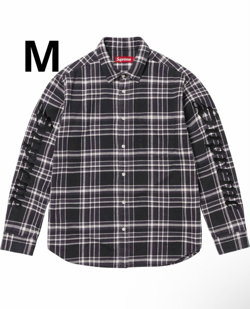 トップス Supreme Old English Plaid Flannel Shirt