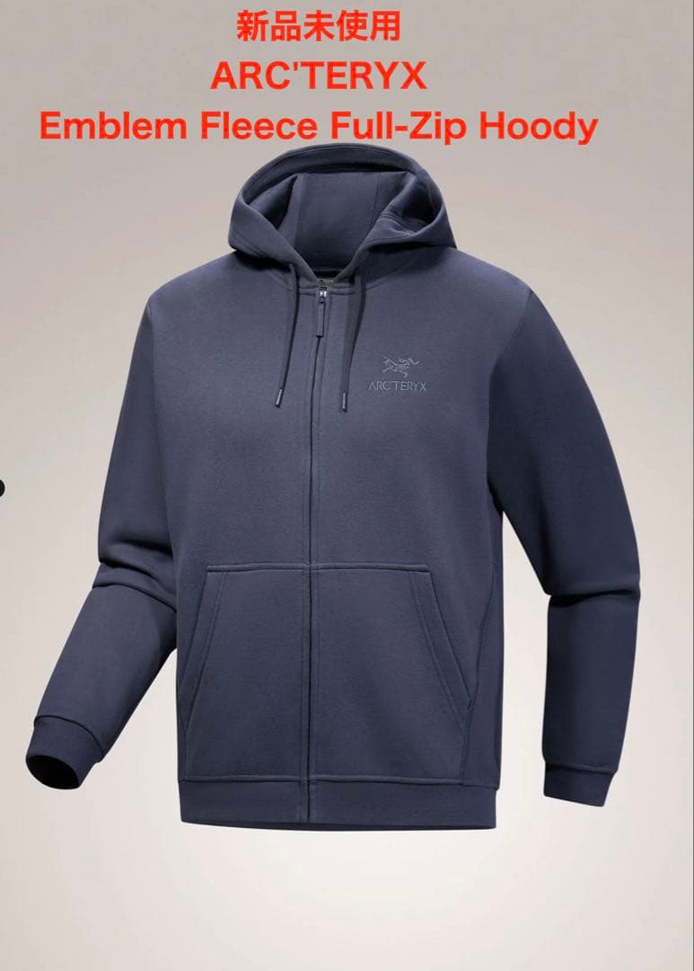 新品未使用 Emblem Fleece Full-Zip Hoody
