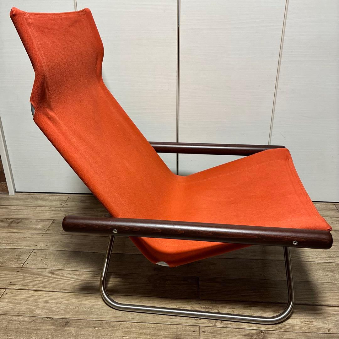 【クリーニング済】ニーチェアx Nychair Dark brown×レンガ