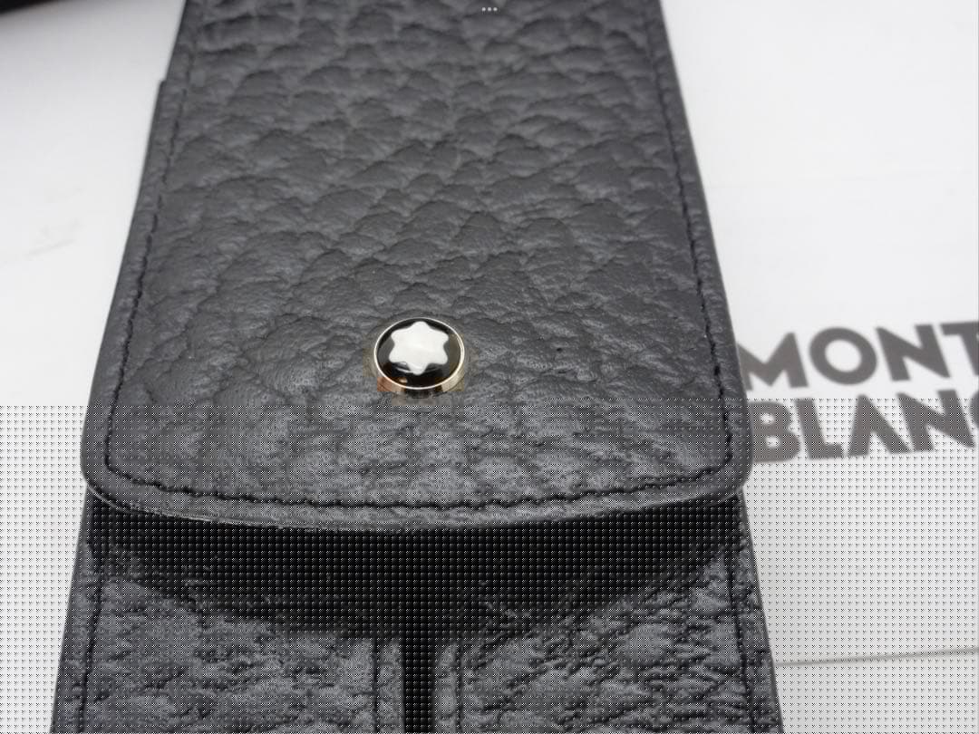 稀な未使用の稀少モデル逸品！GLOVE型極厚本革製ペンポーチ2本差し★モンブラン