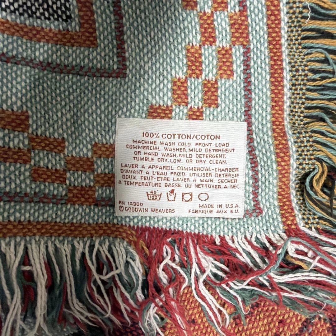 絵画風　インディアン　マルチカバー　ソファーカバー　ラグ 123x175