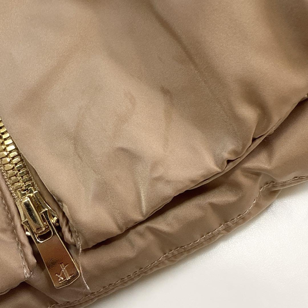 アナイ ANAYI マットサテンAラインダウンコート 36 キャメル