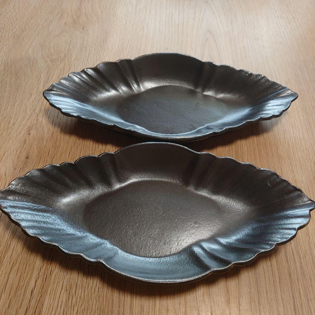 最終価格＊長峰菜穂子さん　菱形ドレープ皿　2客セット