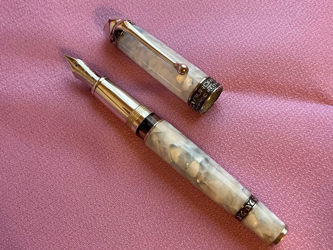 ☆説明確認の上購入してください☆アウロラ 万年筆 オチェアーノ アルティコ F
