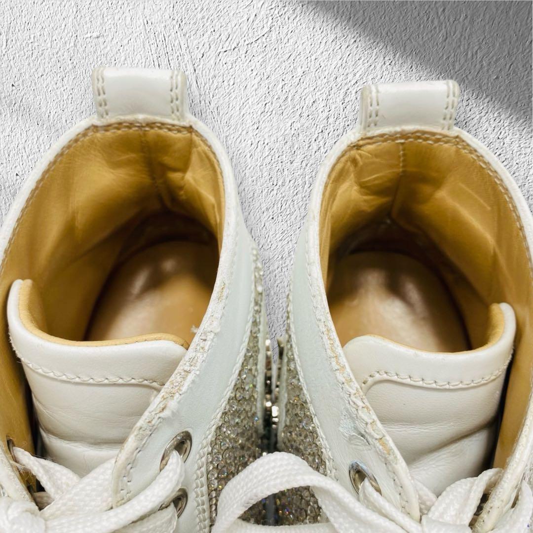 クリスチャンルブタン　スワロフスキー　ハイカットスニーカー