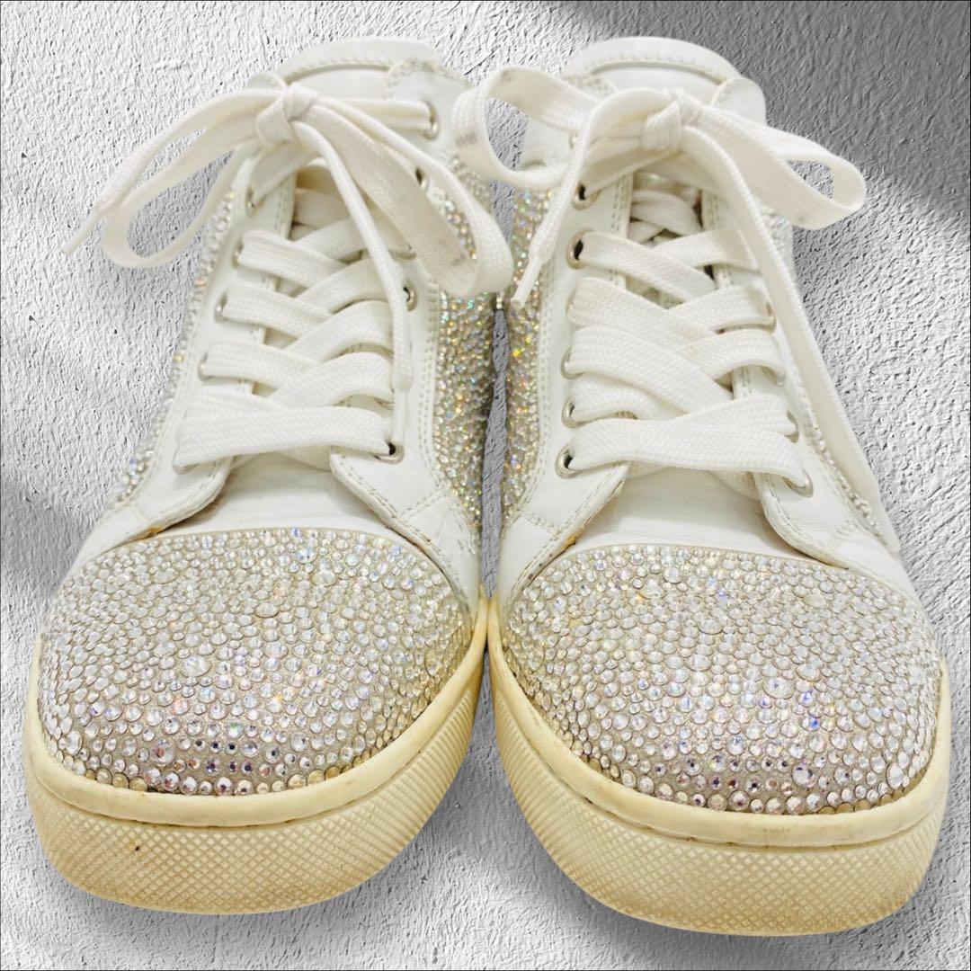 クリスチャンルブタン　スワロフスキー　ハイカットスニーカー