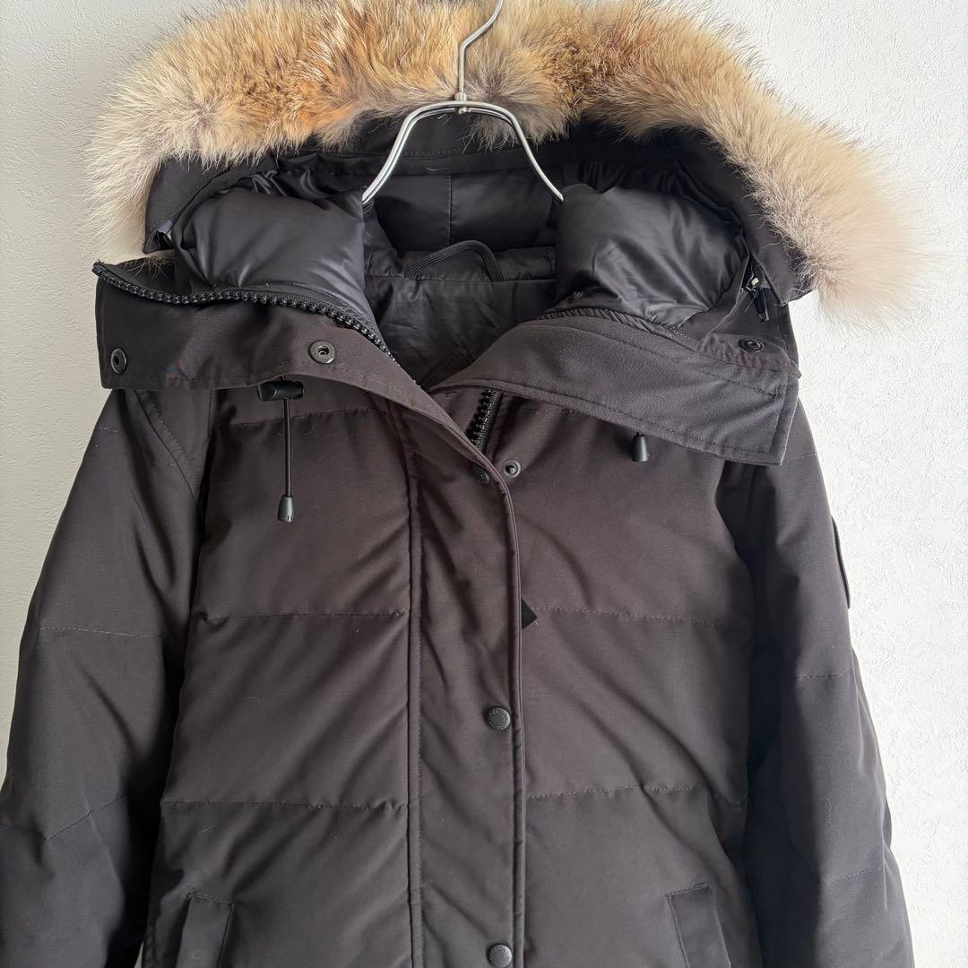 【美品/正規品】カナダグース シェルバーンパーカ ブラックレーベル 黒 S