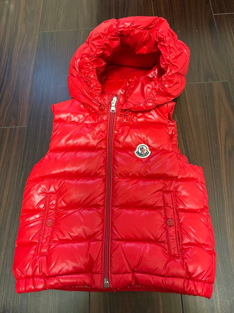 モンクレール　キッズダウンベスト MONCLER レッド
