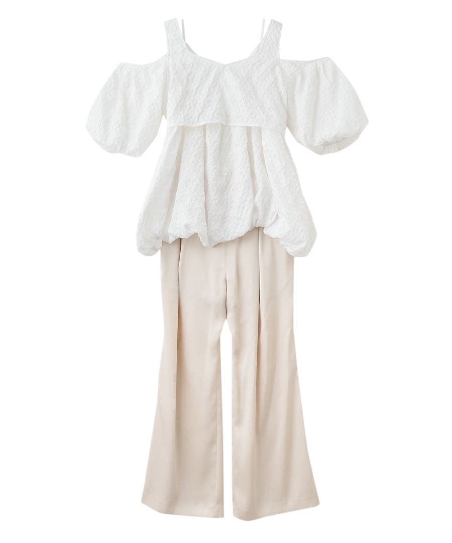 【新品】Aimeine エメイン 2WAYバルーンブラウス タグ付き