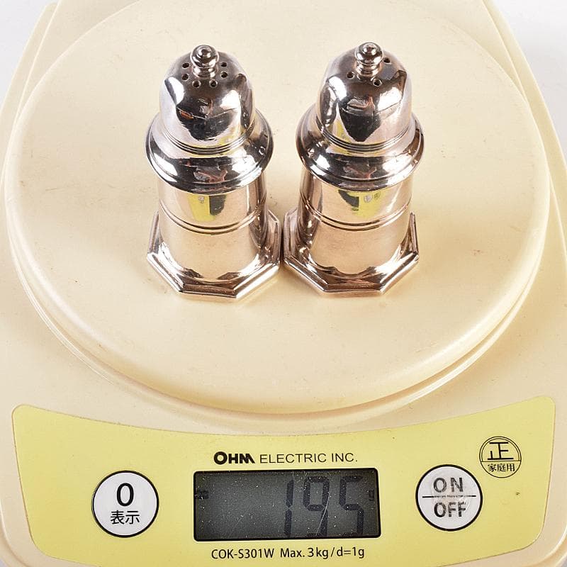 CHRISTOFLE　クリストフル　ソルト＆ペッパー　調味料入　C　R7681