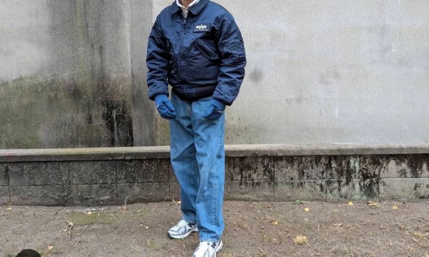 ALPHA INDUSTRIES CWU45P フライトジャケット S ネイビー