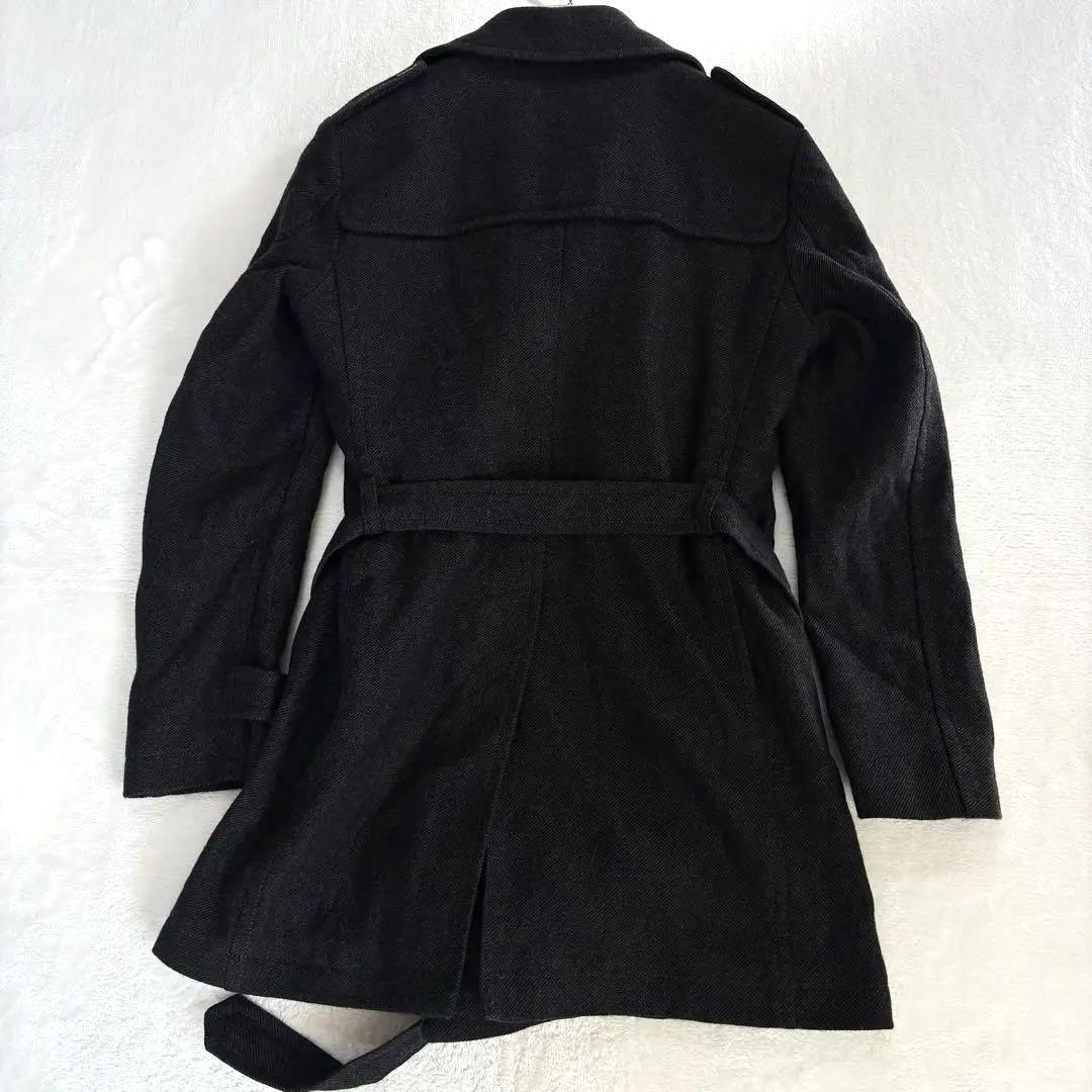 タリアトーレ トレンチコート 44 ウール ダブル ベルト付き ファインメリノ