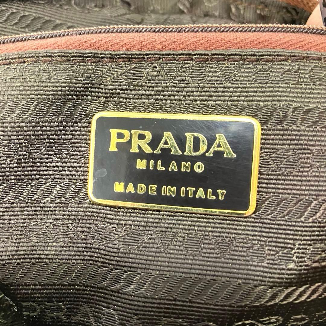 ヴィンテージ☆PRADA☆プラダ☆ウエストポーチ☆クロコ型押し☆ナイロン☆カーキ