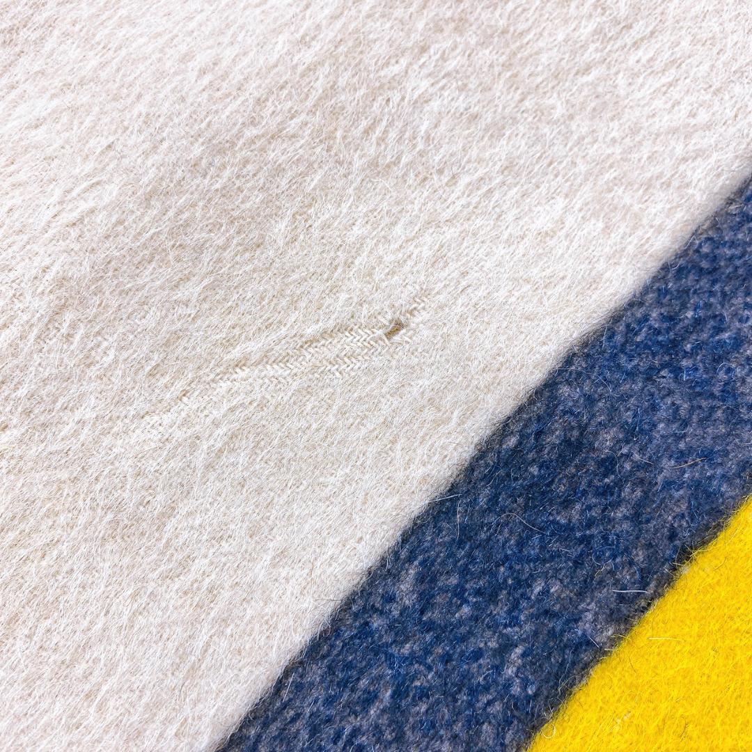 GUCCI ラグ／ブランケット風 マット 約148×140cm ダメージあり