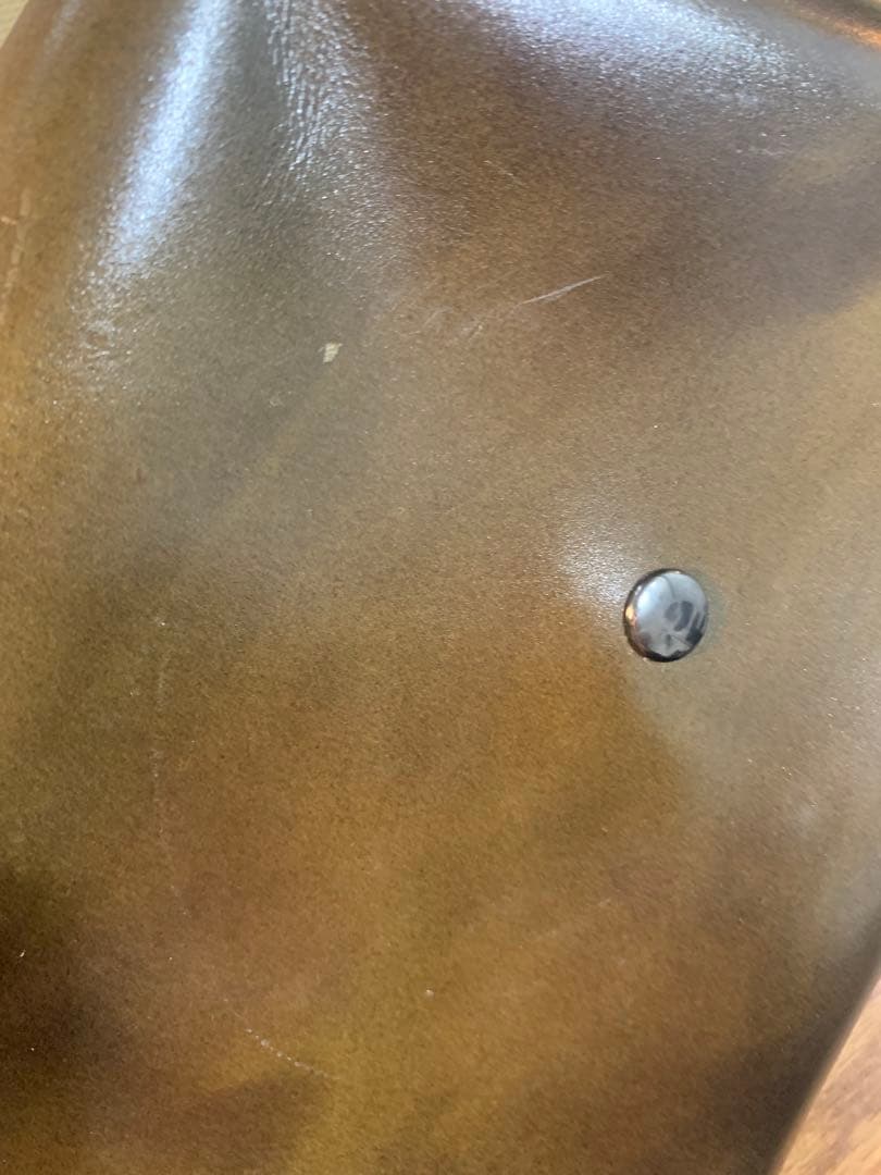 uni&co レザーメッセンジャーバッグ 深緑 カーキ ユニアンドコー ②