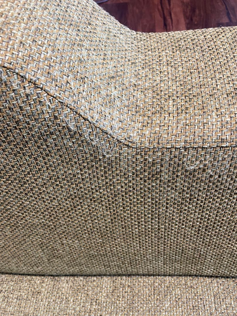 フランネルソファ　シエスタ　３人掛け　ソファベッド　グリーン　緑