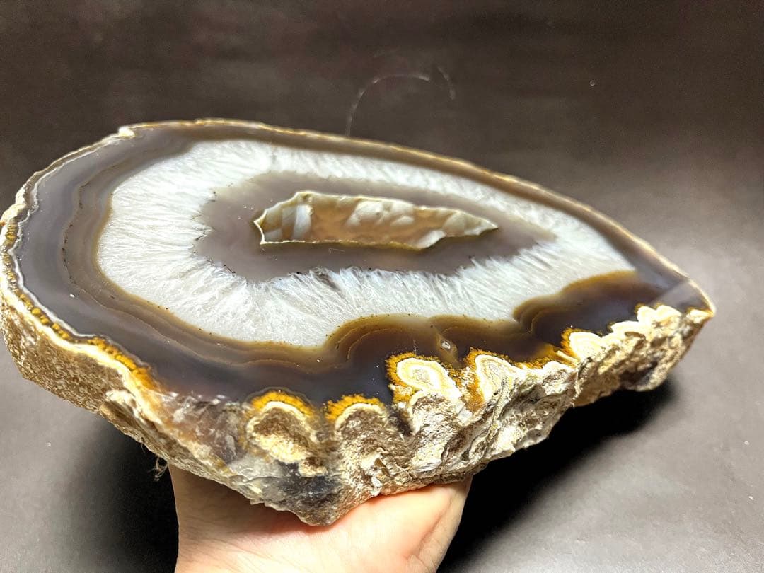 瑪瑙スライス　厚切り　めのうスライス　2,500g超