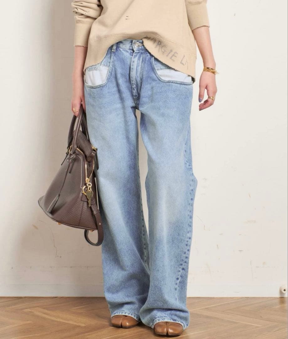 Maison Margiela デニム ワイドシルエット 4ステッチ 36