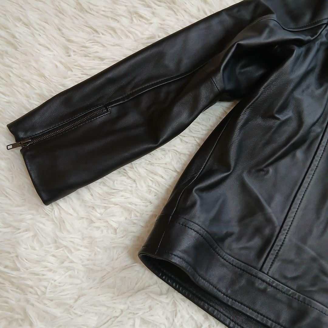 【極美品】【23区】希少　21AW　ラムレザー ダブルライダースジャケット