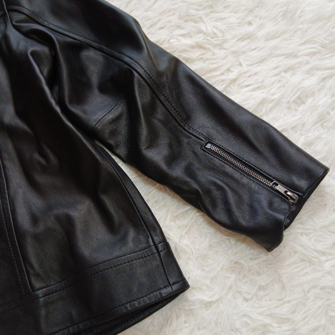 【極美品】【23区】希少　21AW　ラムレザー ダブルライダースジャケット