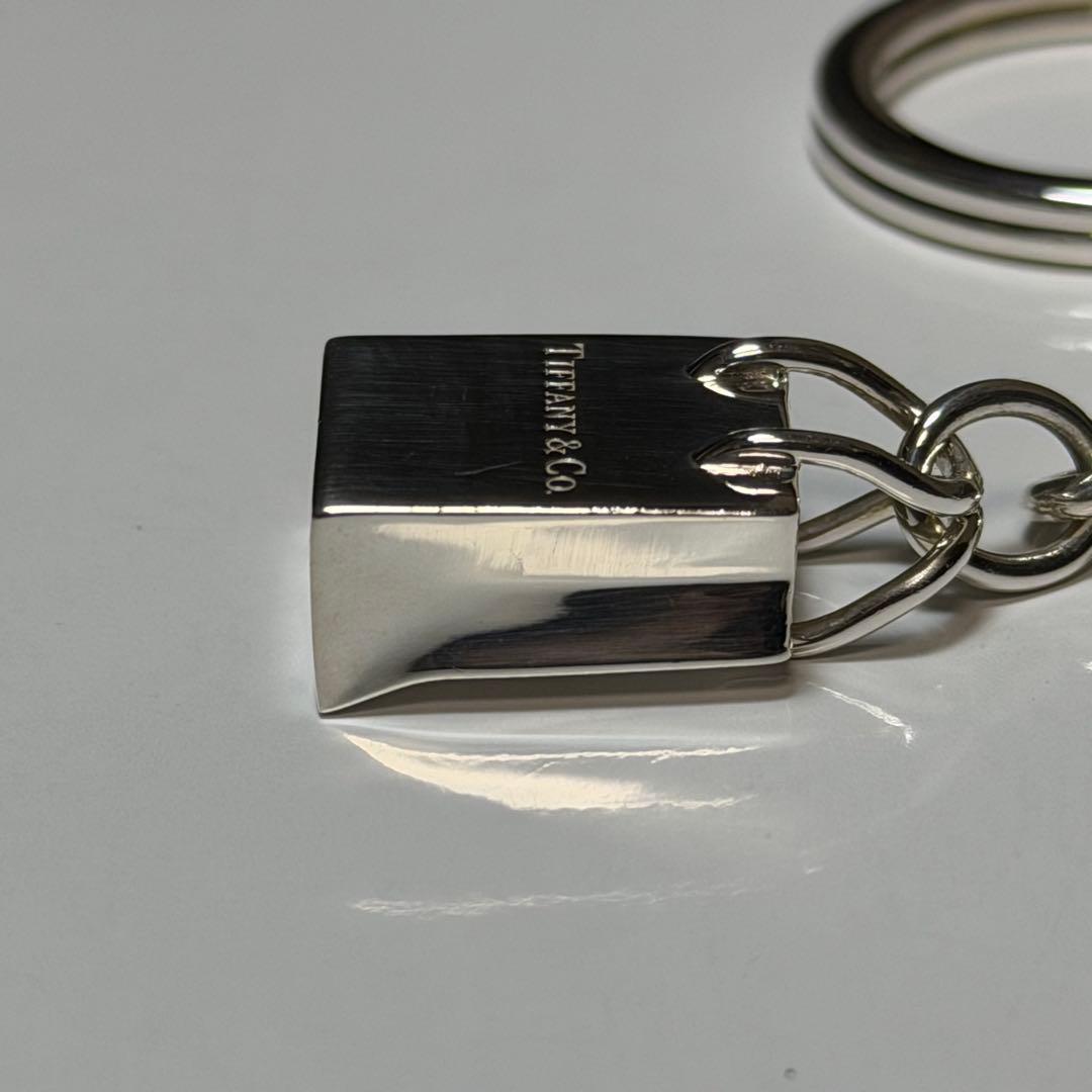 ☆レア・極美品☆ティファニー　ショッピングバックキーホルダー　シルバー　925