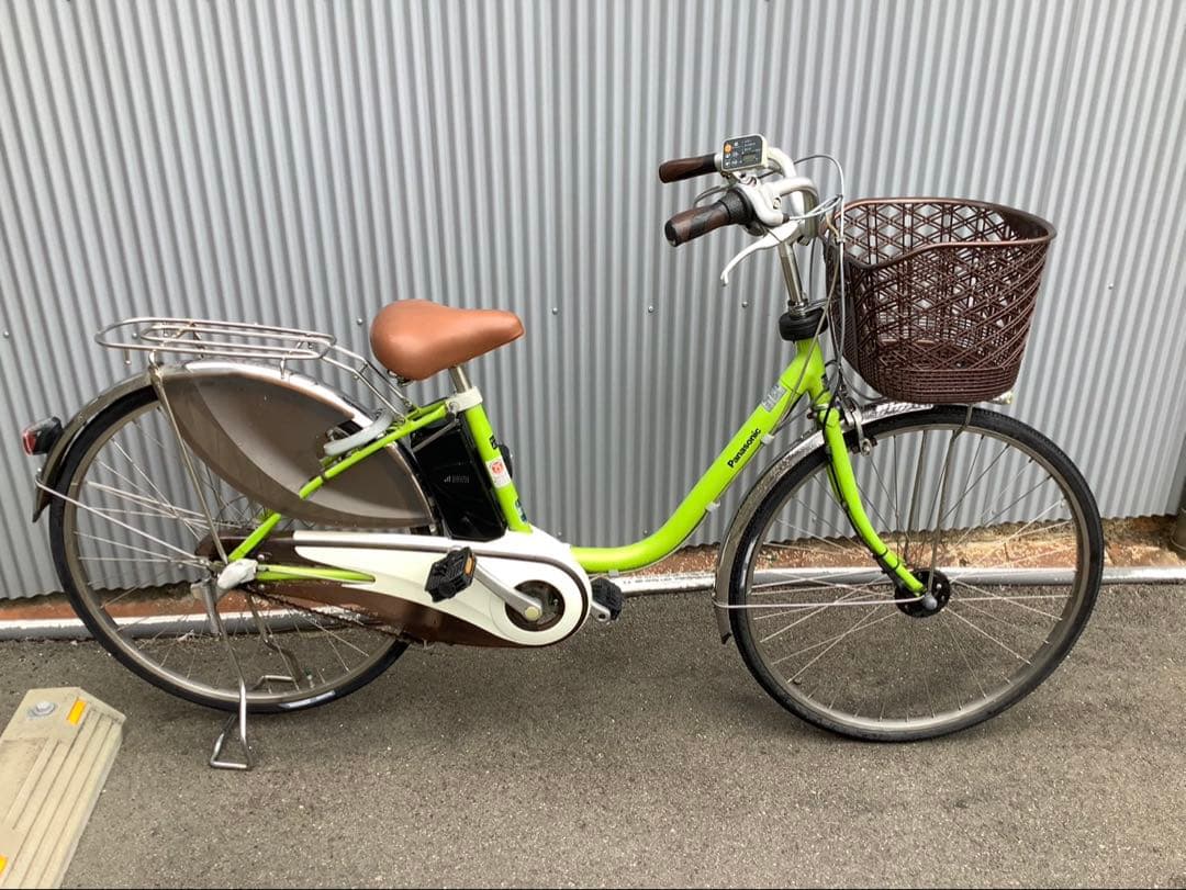 パナソニック新機種電動アシスト自転車viviDX26インチグリーン系ボディー