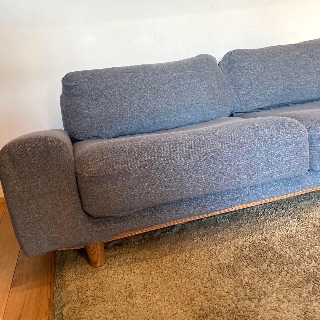 モモナチュラル　ソファ　FLOW 3Ｐ