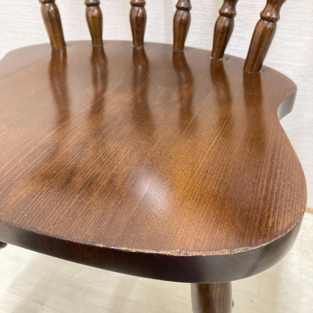 【柏木工】ダイニングチェア　 ウィンザーチェア 木製　椅子　２脚セット