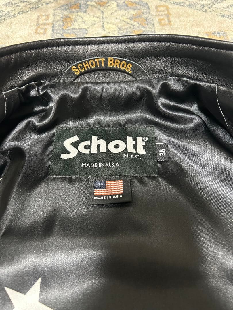 SOPH.×Schott シングルライダースジャケットS 36