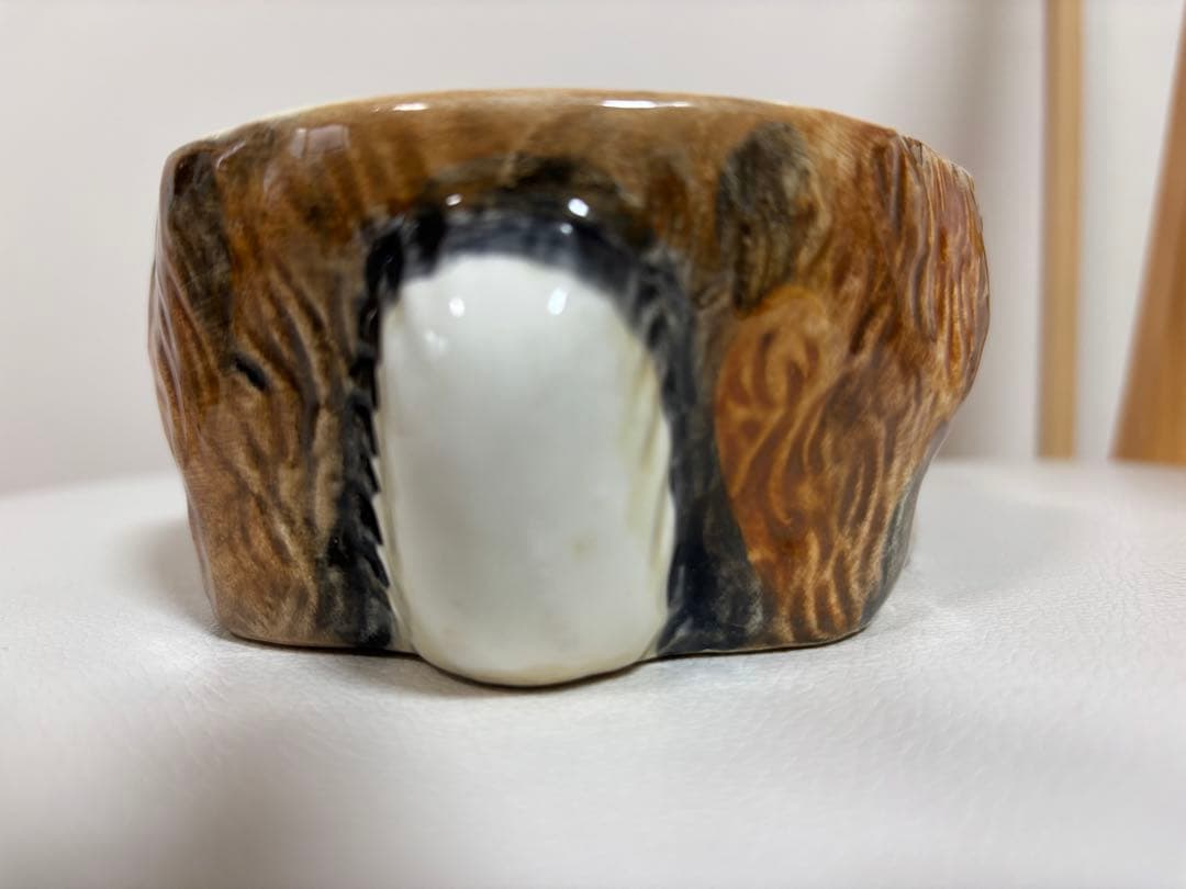 フランス陶器☆うさぎ型テリーヌポット コーガン作 マジョリカ焼き