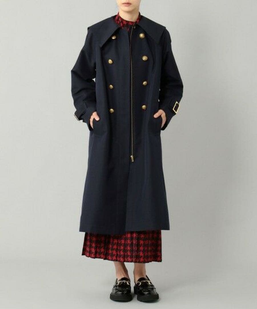 グレースコンチネンタル　変形ロングトレンチコート