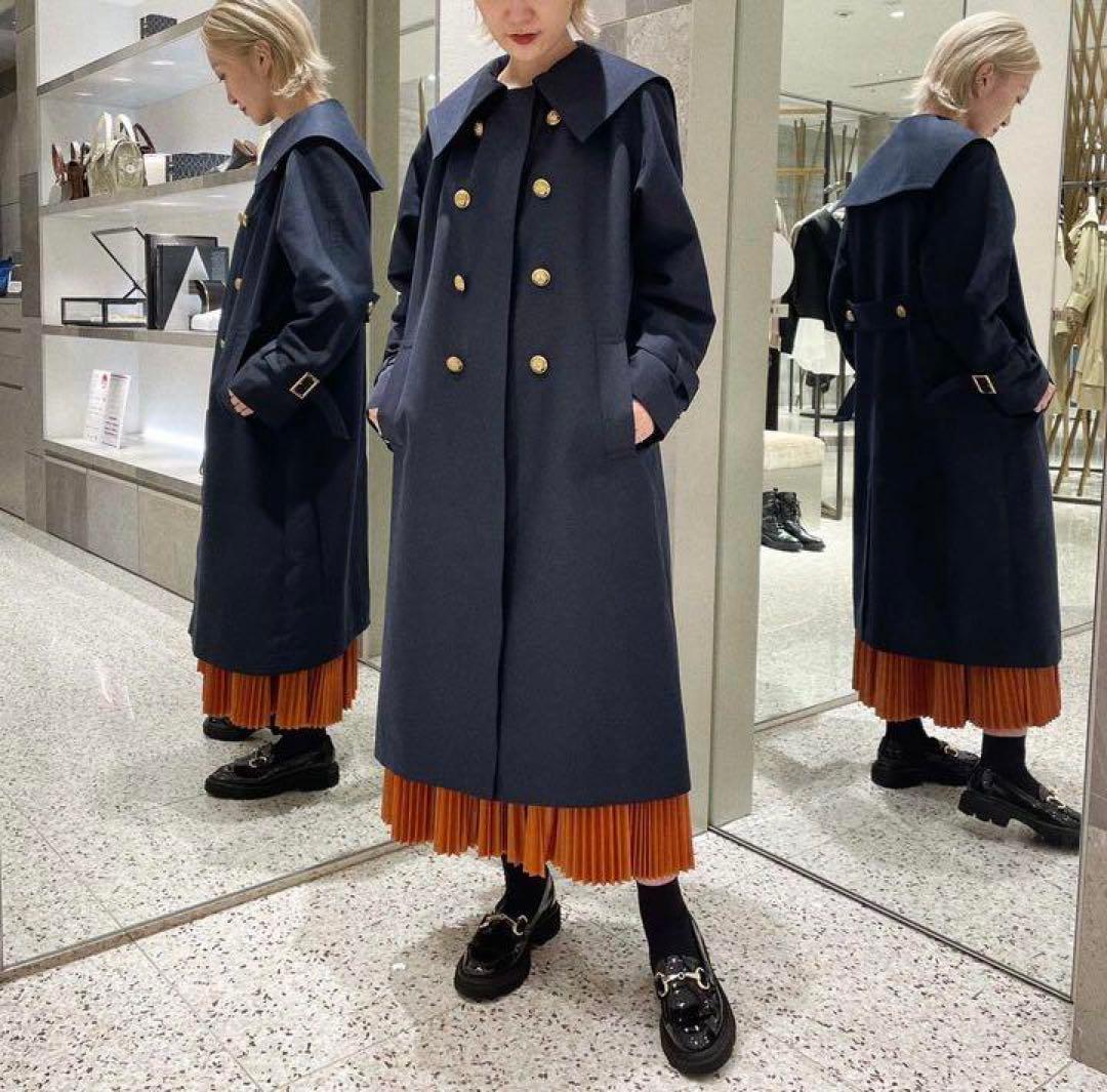 グレースコンチネンタル　変形ロングトレンチコート