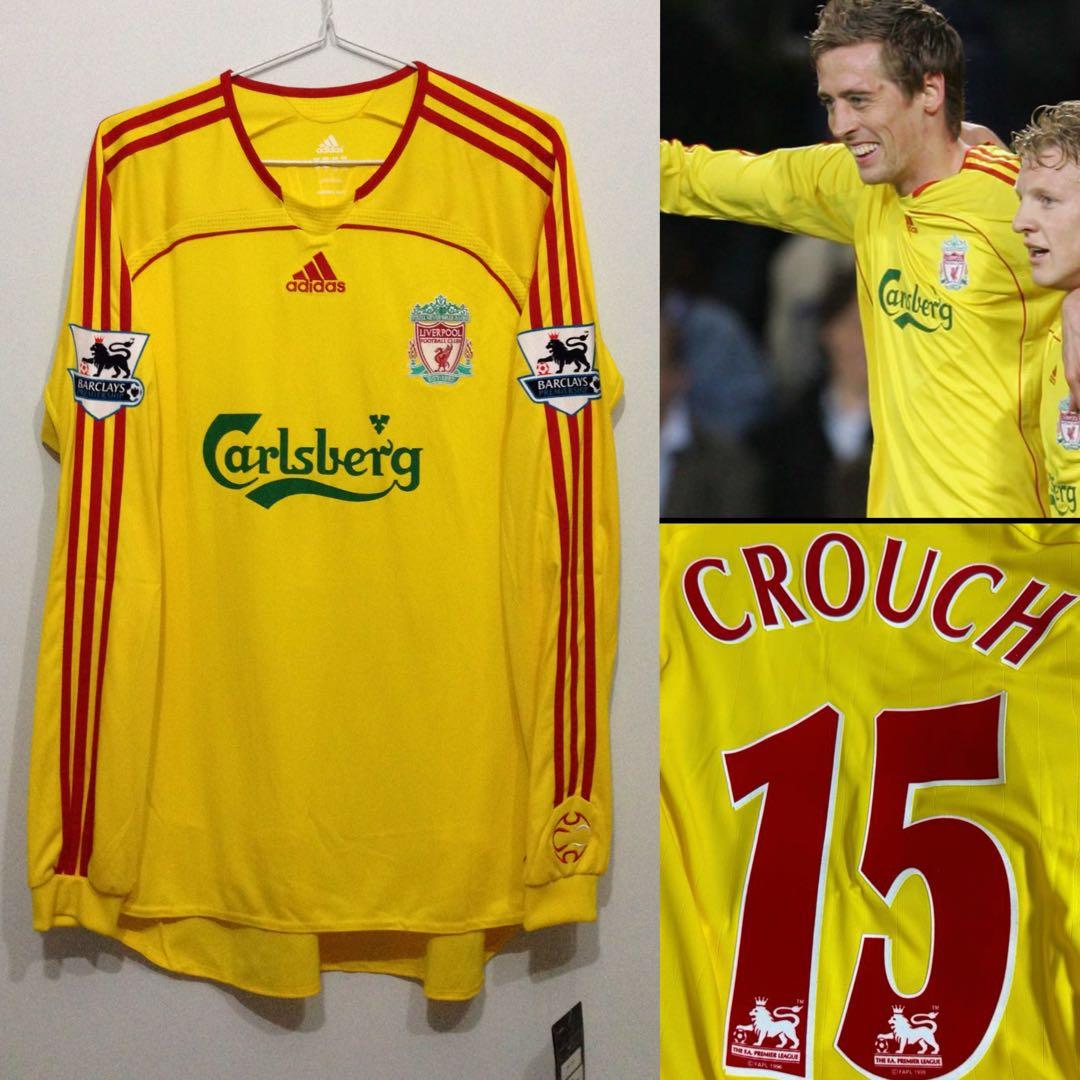 激レア　リバプール 06/07 アウェイ長袖ユニフォーム タグ付新品　クラウチ