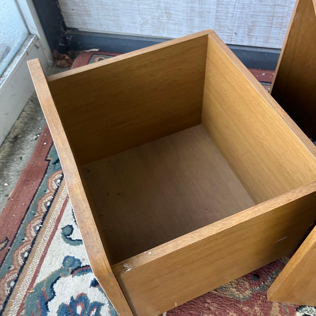 昭和レトロ チトセ レトロポップ ミッキー&ミニー 3段木製ラック ボックス付き