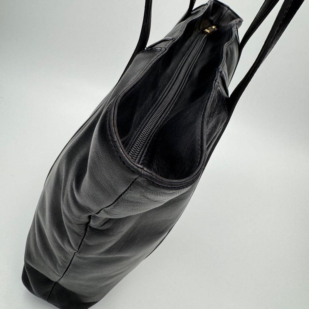 LOEWE ロエベ アナグラム ナッパレザー トートバッグ A4ギリギリ 黒