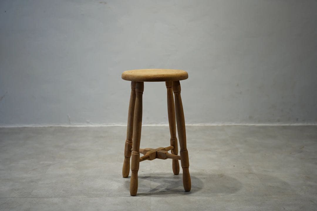 フランス　ビンテージ　木製スツール