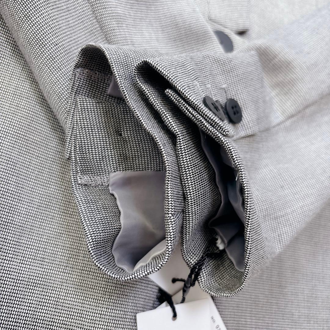 未使用✨BOSCH ボッシュ ノーカラー パンツスーツ 40 グレー チェック