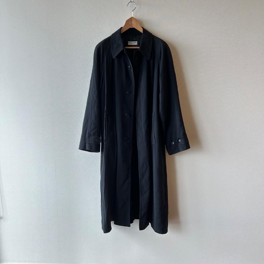 GIORGIO ARMANI コート ブラック イタリア製 90年代