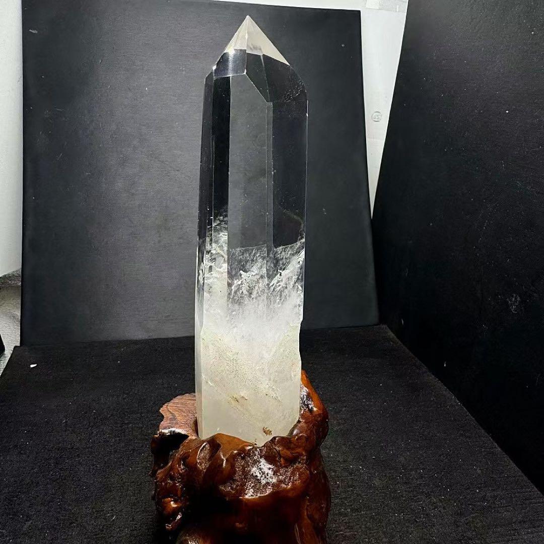 天然石 エンジェルラダーの水晶ポイント　置物YS399G.289