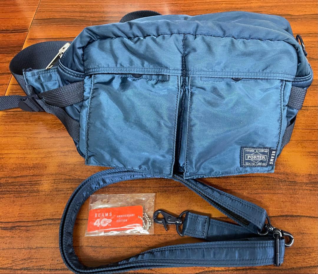 PORTER × BEAMS 40周年限定モデル インディゴウエストバック