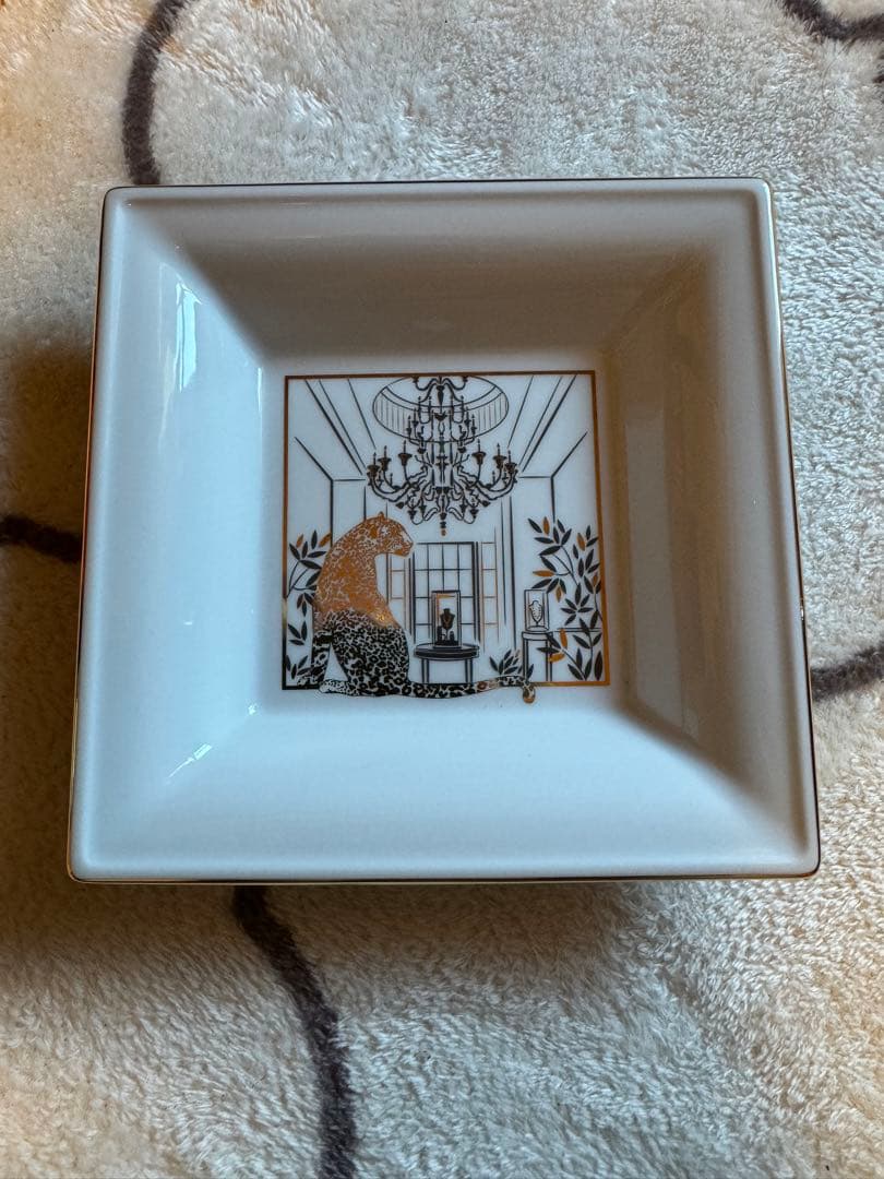 Cartier 動物イラスト入り皿