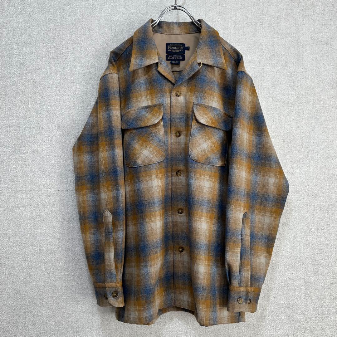 【極上配色】00's PENDLETON オンブレチェック ボードシャツ