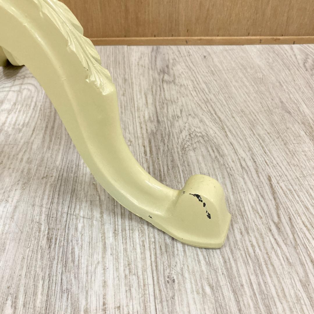 アンティーク調　イタリア製　サイドテーブル　丸テーブル　薔薇