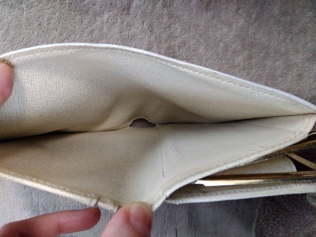 LOUIS VUITTON ダミエ 折り財布 アズール がま口